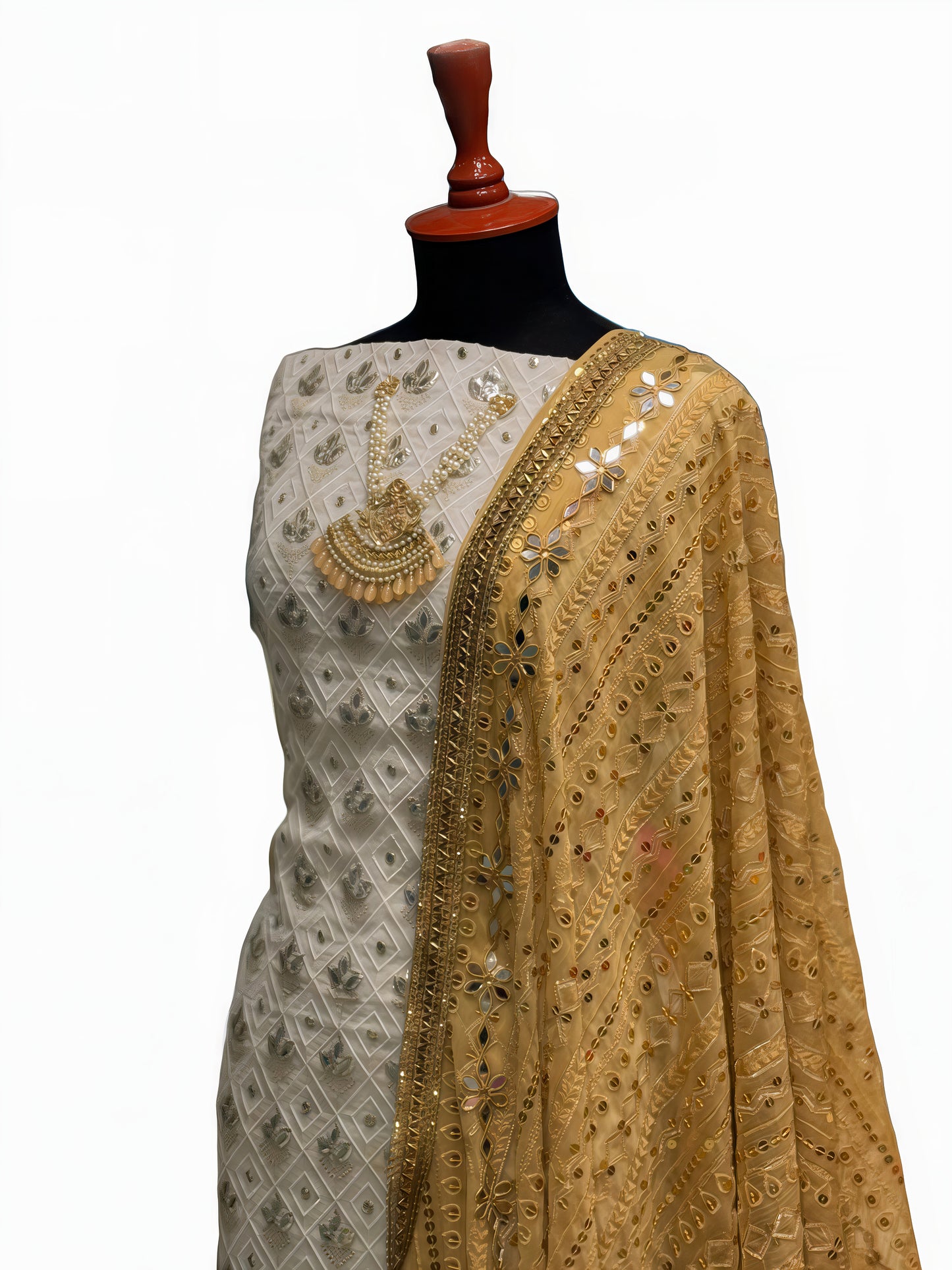 Chiffon Mirror Lace 3-Piece Set