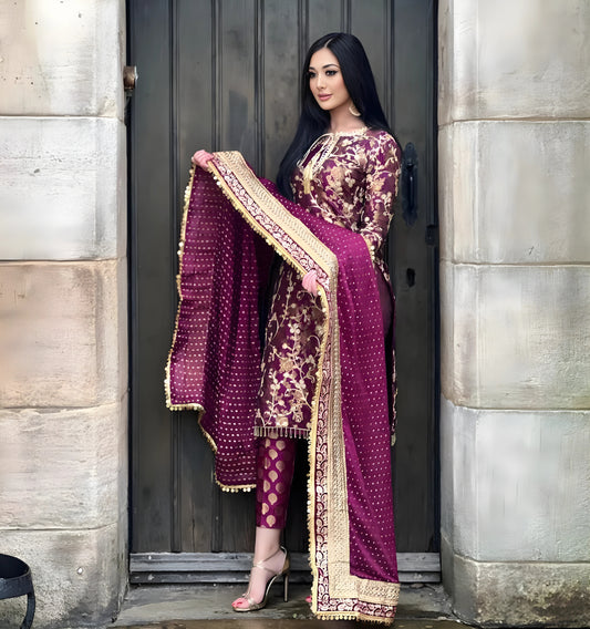 Royal Banarasi Suit – 3 Piece Set