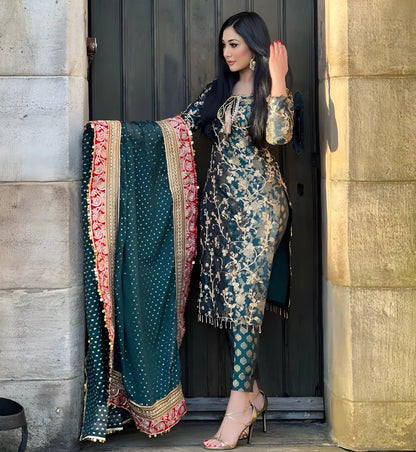 Royal Banarasi Suit – 3 Piece Set