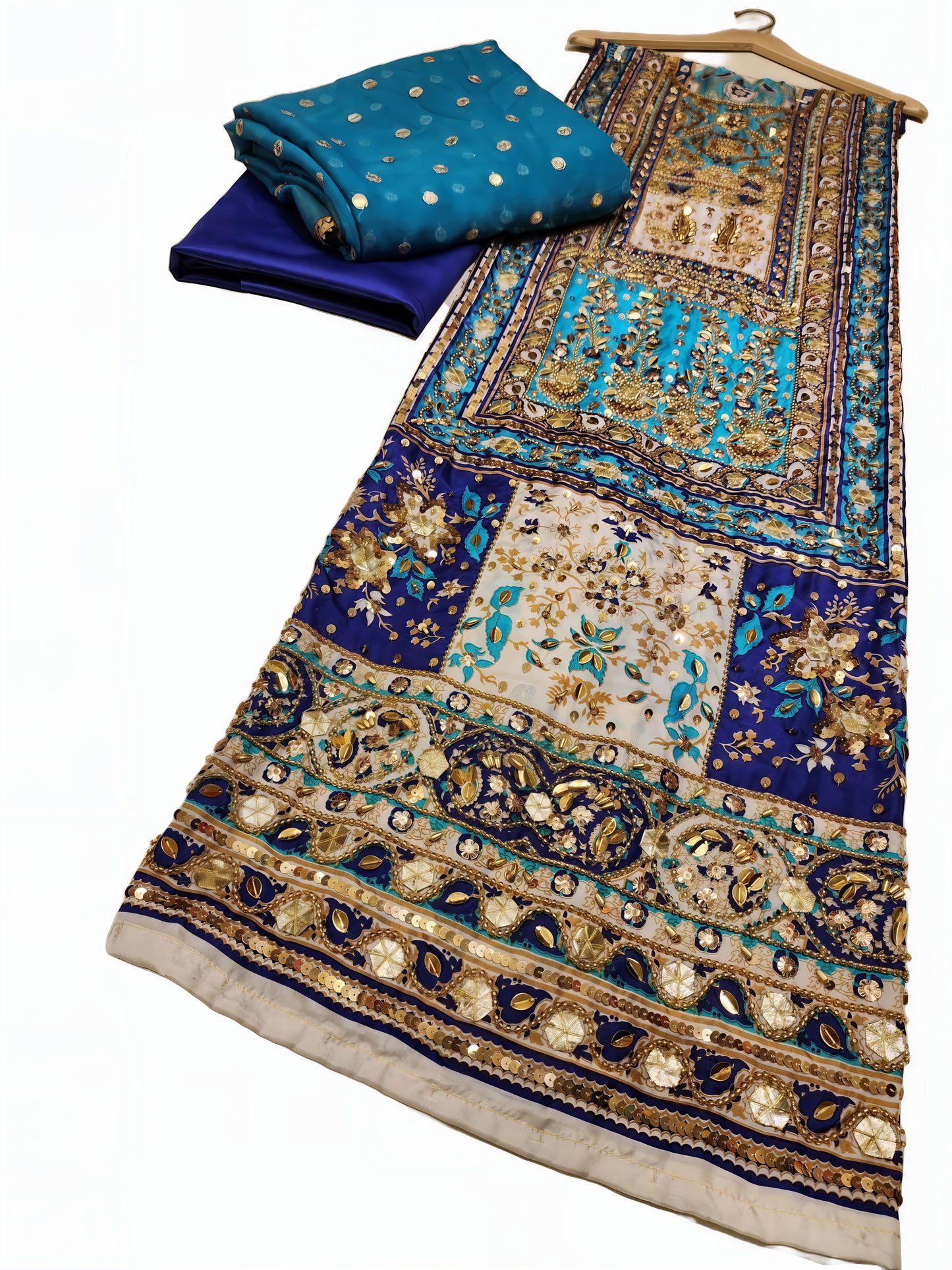 Pure Silk Handmade Embroidered Suit – 3 Piece